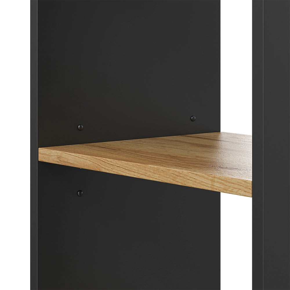 Vicco Scaffale Antracite/quercia dorata 40 x 120 cm 4 scomparti