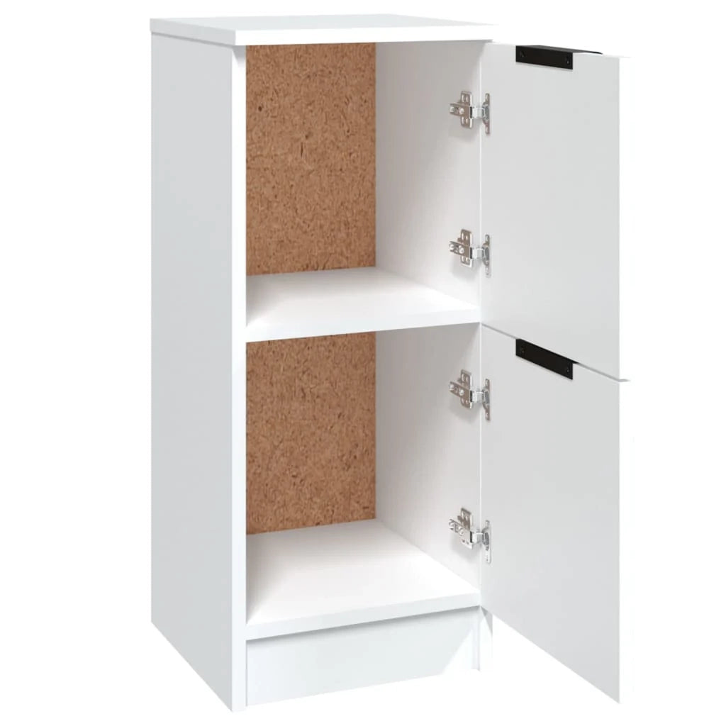 Buffet credenza cassettiera armadio mobile contenitore organizer per cucina soggiorno salotti set da 2 30 x 30 x 70 cm legno ingegnerizzato bianco 02_0036652