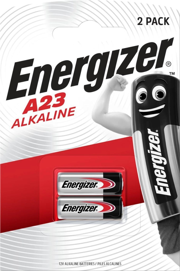 Energizer E7638900295641 Pila Alcalina A23 12V Batteria Monouso Cilindrica 2 pezzi colore Nero Argento