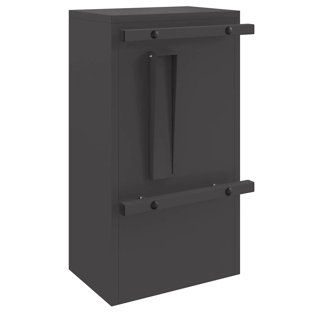 cassetta postalepastkastei Nero 30 x 20 x 55 cm Acciaio 874947