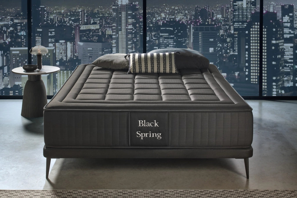 Materasso a molle insacchettate Black Spring Royal, 30cm, 90x200cm - Moonia