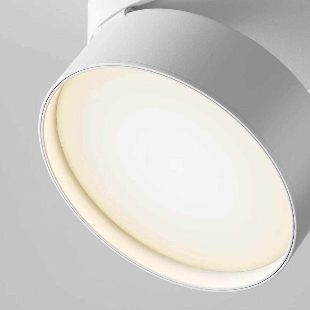 Maytoni Faretto Da Binario Onda 1 luce LED integrato bianco alluminio