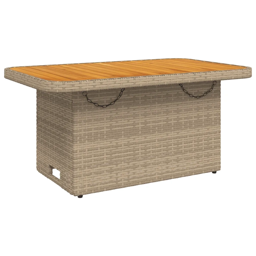 Set da Pranzo da Giardino 4 pz con Cuscini Beige in Polyrattan 3277420