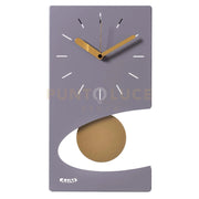 orologio da parete di design moderno eclipse pendolo Glicine in Ferro 25x44cmh