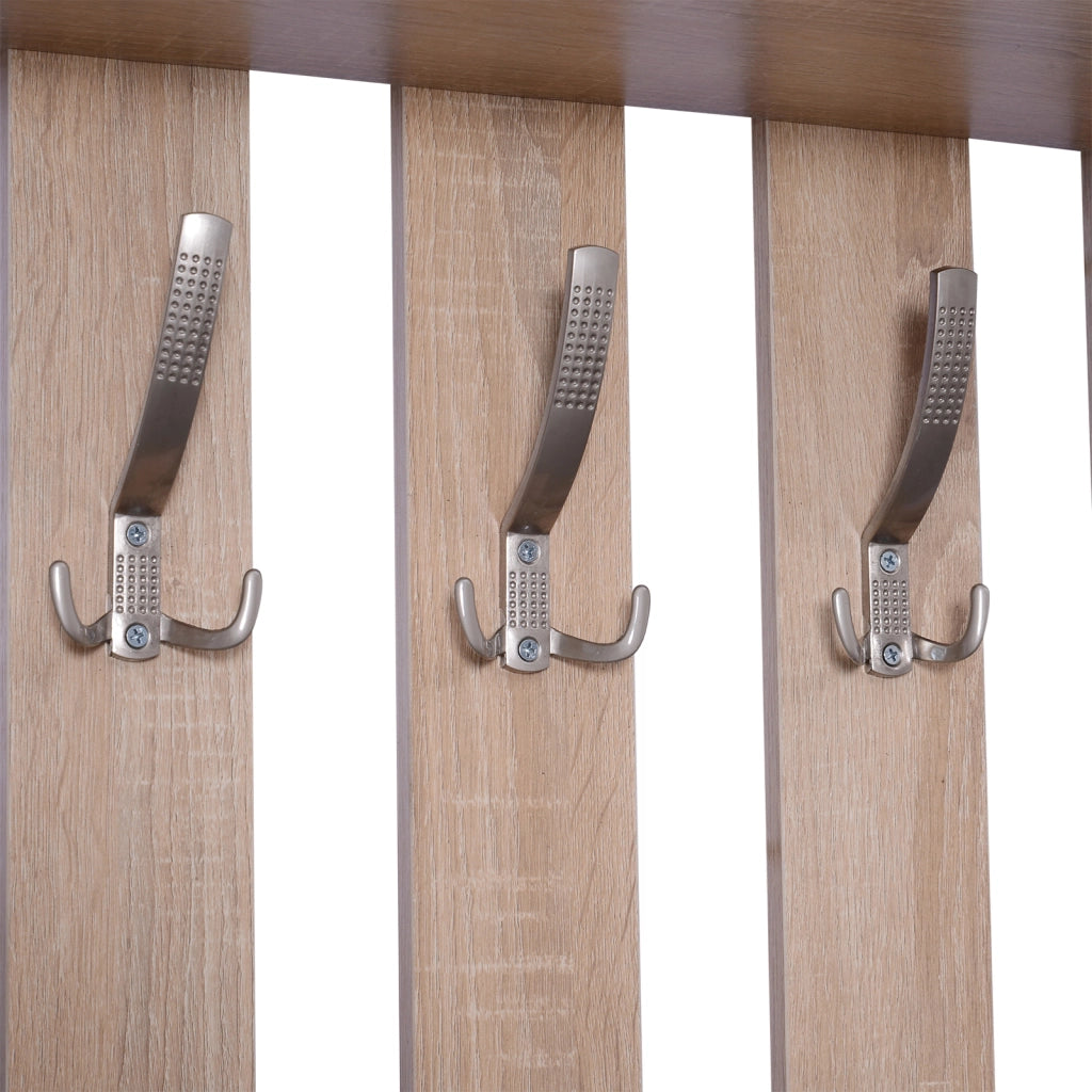 Set Guardaroba Ingresso con Specchio e Scarpiera ¨C Xylo ¨C Rovere 90x21.5x116cm