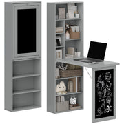 Scrivania con scaffale, ripiano regolabile e lavagna ¨C Minimal ¨C Legno