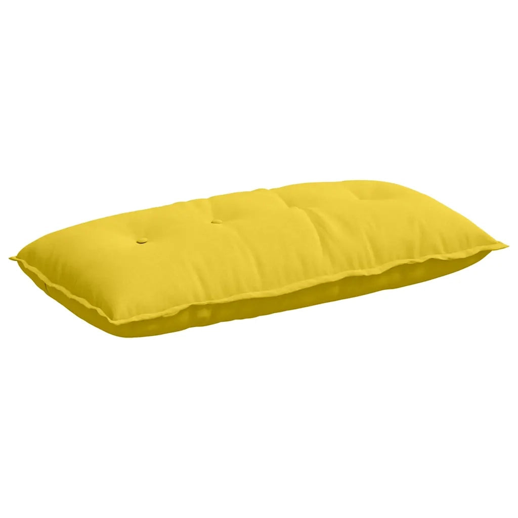 Cuscino per Schiena Giallo Chiaro 100 x 19 x 50 cm Tessuto 42014753
