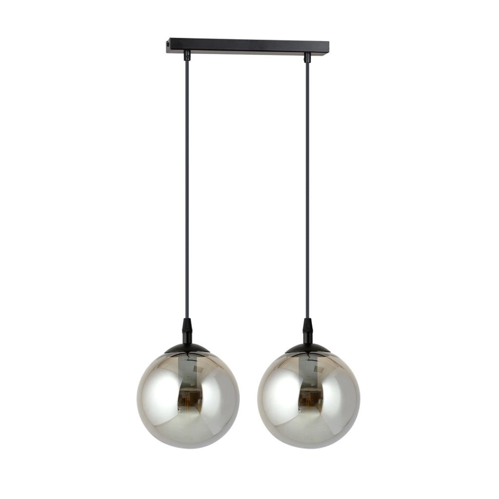 Lampada a sospensione Emibig Cosmo 2 2xE14 nero grafite