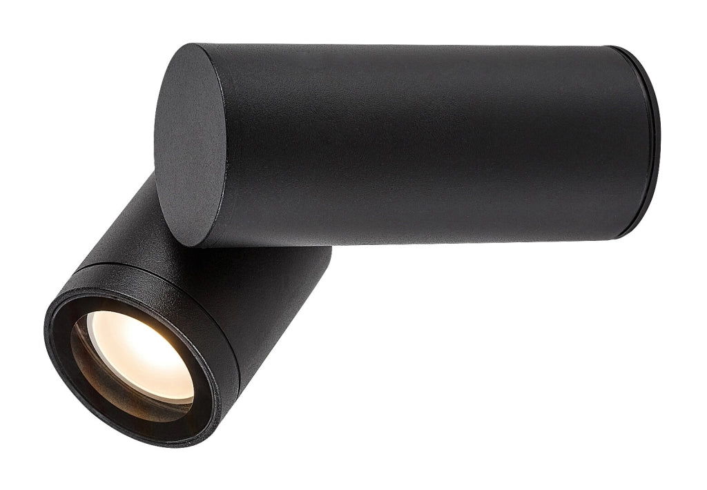 Applique esterna nera moderna orientabile GU10 IP44 Rabalux Enol