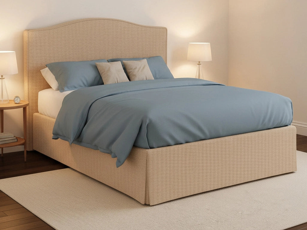 Runcorn, Letto Piazza e Mezza Sfoderabile Made in Italy, Beige