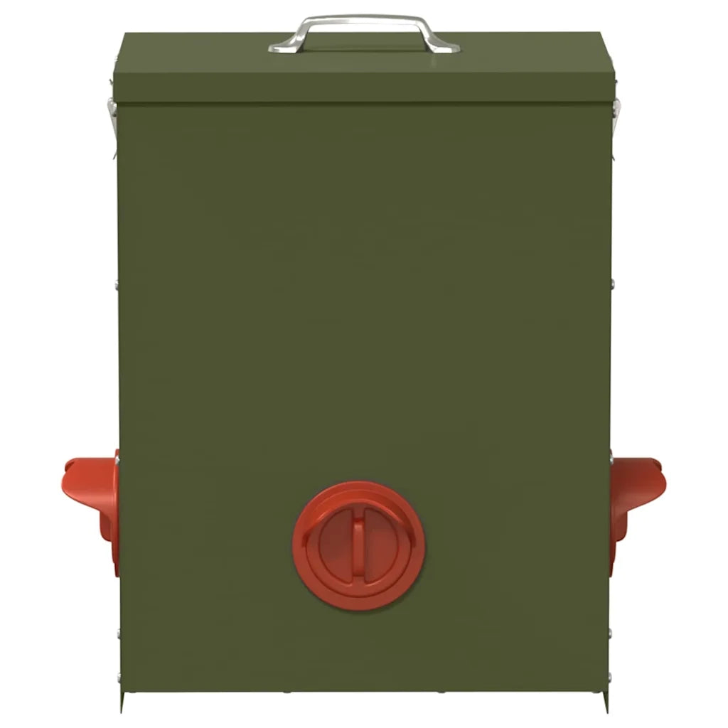 Feeder per pollo Verde oliva 32,5 x 20,5 x 43 cm 874685