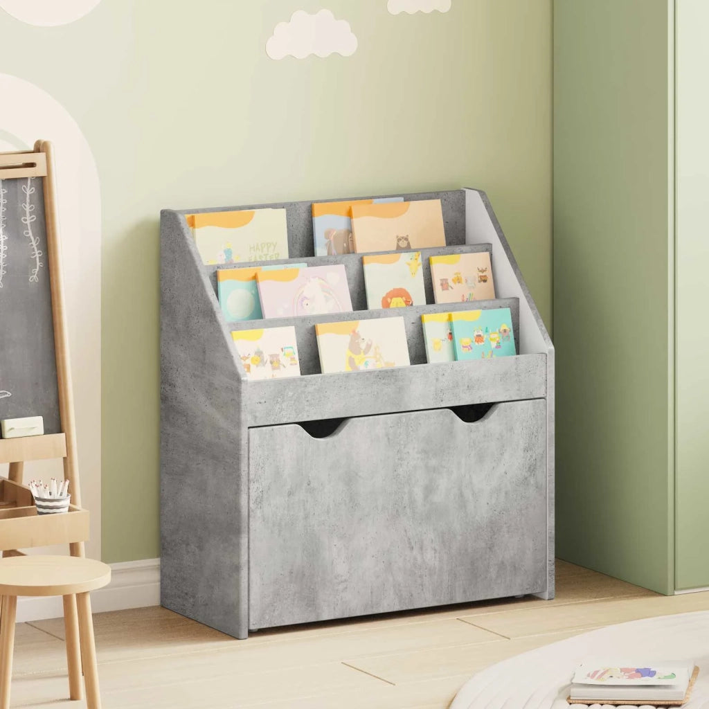 Libreria per Bambini Grigio cemento 60 x 29,5 x 69 cm 892392