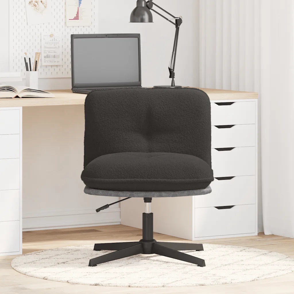 Sedia da Ufficio Girevole Riccio Grigio Scuro Effetto Lana 4105386