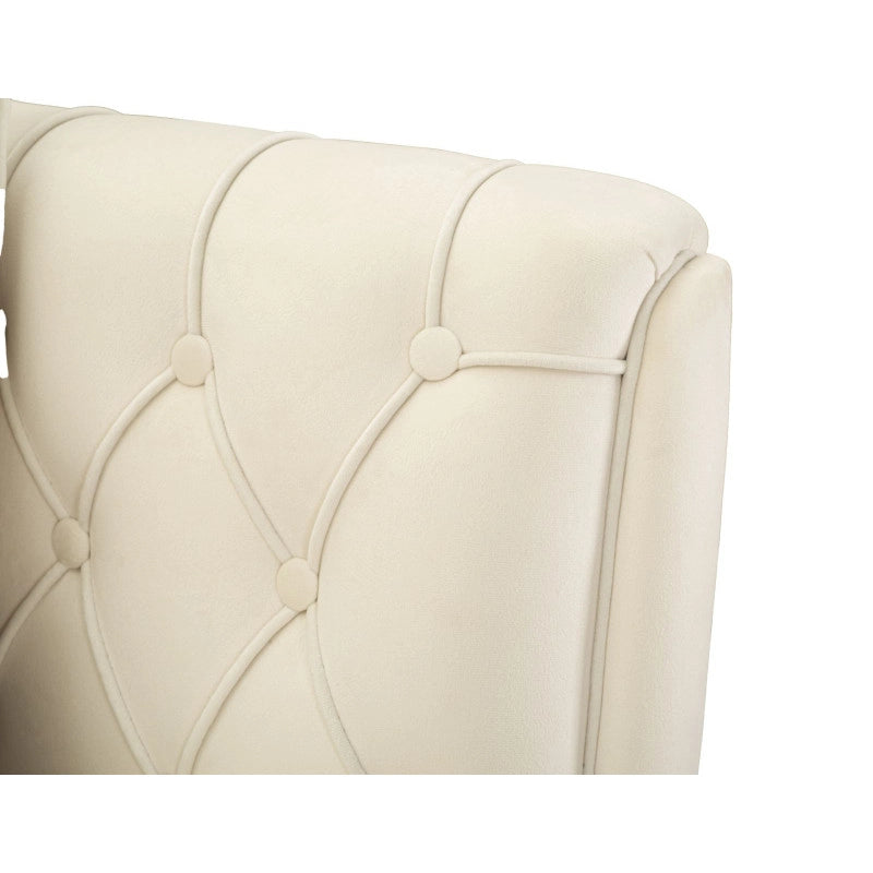 Poltrona Budapest Crema Con Cuscino cm 88x83x91
