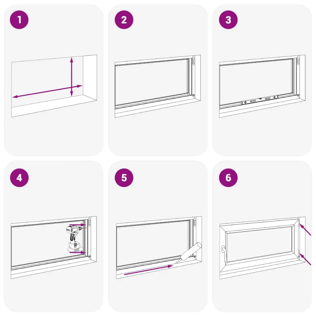 Finestra per Soffitta RISOR 110 x 60 cm PVC e Vetro Antracite CFW4121935