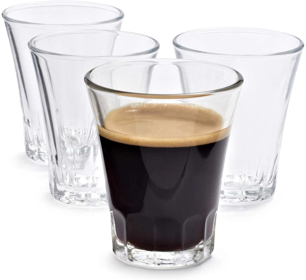 AMALFI 4 BICCHIERINI TRASPARENTI DA CAFFÈ LIQUORE DA 7 CL