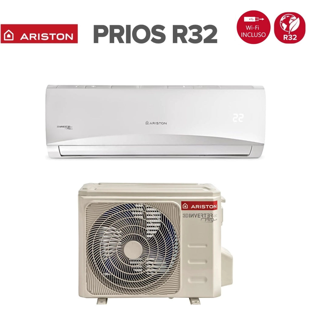 Condizionatore Ariston Prios 9000 Btu C 25 MUD0 R-32 Wi-Fi Omaggio