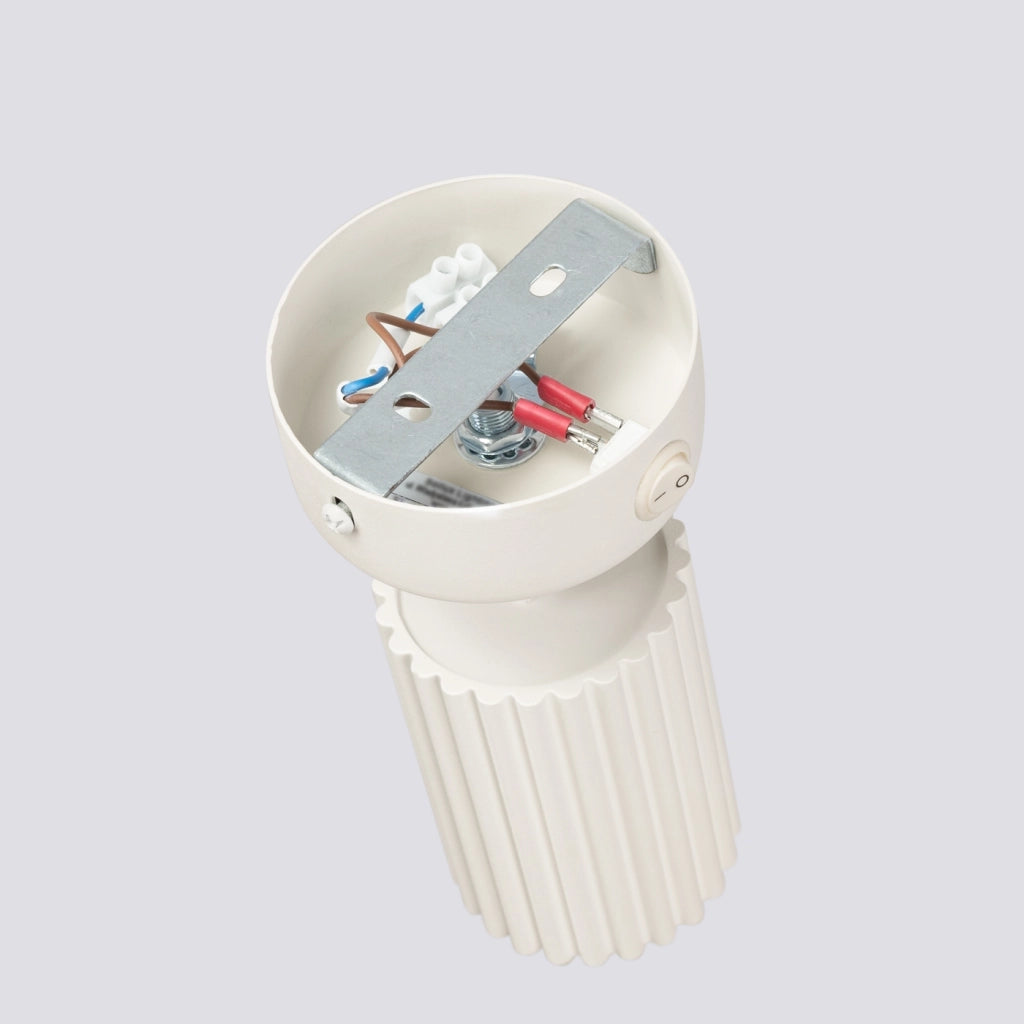 Lampada da parete KARBON beige con interruttore