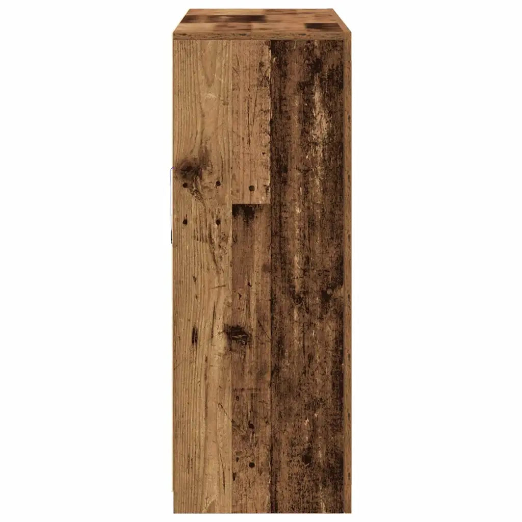 Madia LED Legno vecchio 162 x 37 x 100 cm Legno multistrato 3333122