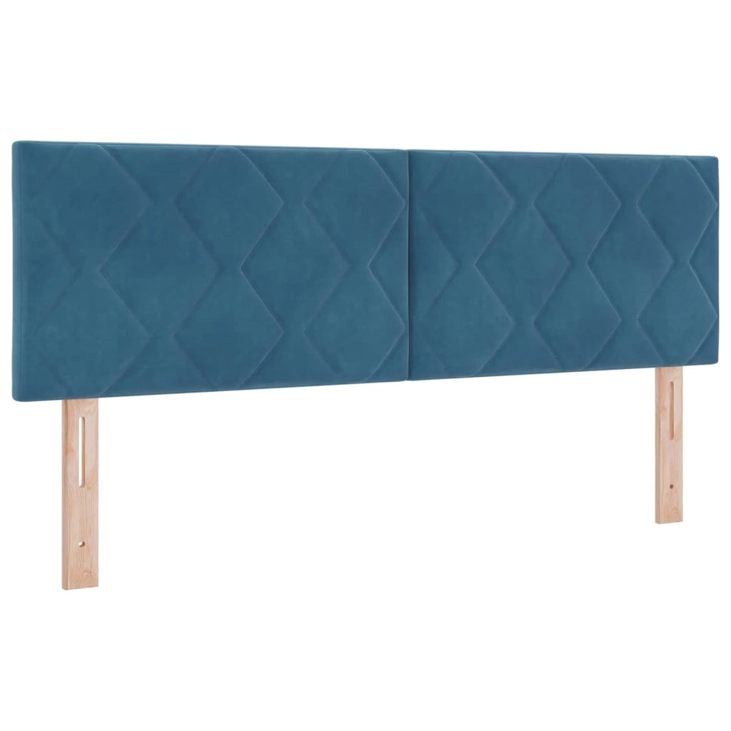 Letto Ottomano con Materasso e LED Blu scuro 160 x 200 cm 3457348