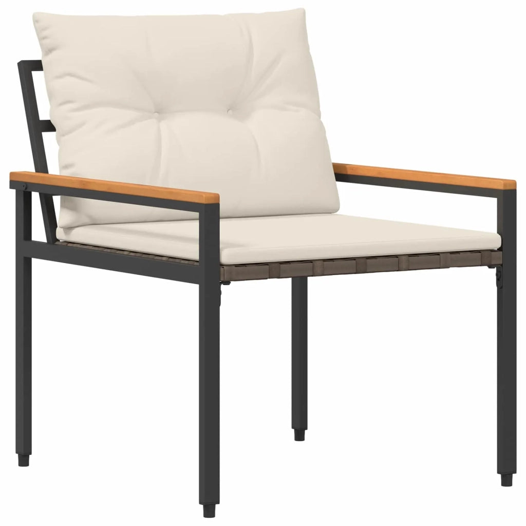 Set Mobili da Esterno 4 pcs Bianco Crema polyrattan 42025357