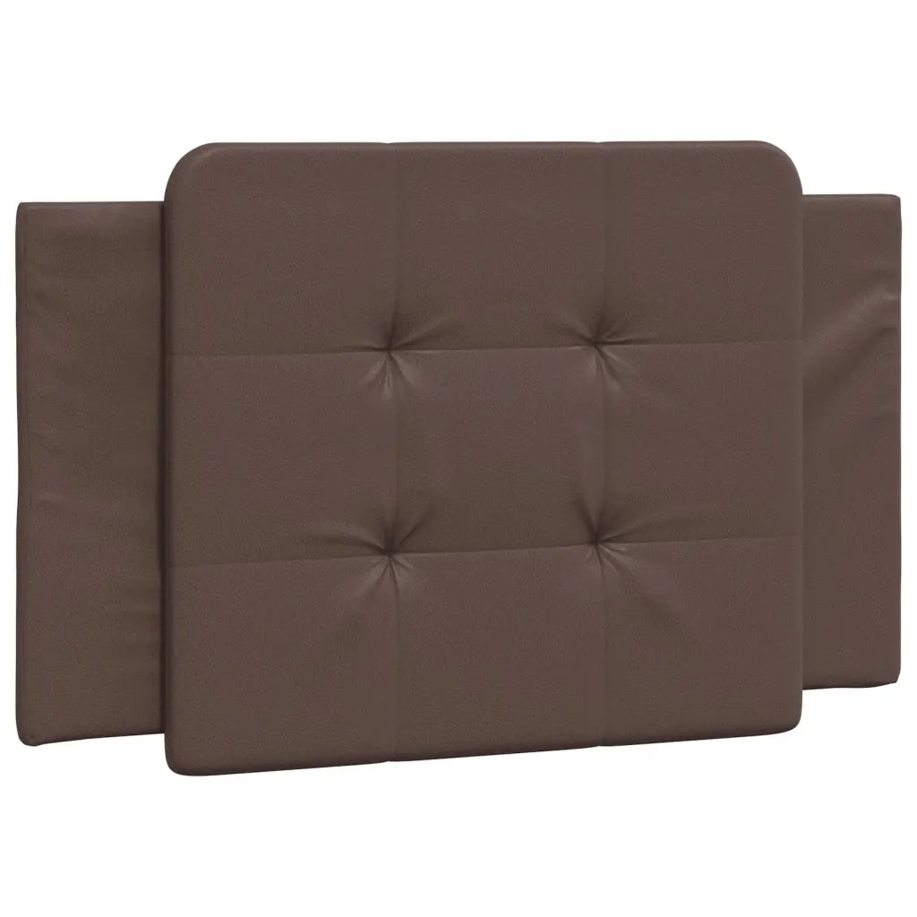 Cuscino Testiera Zadar Marrone 90 cm in Similpelle 374838
