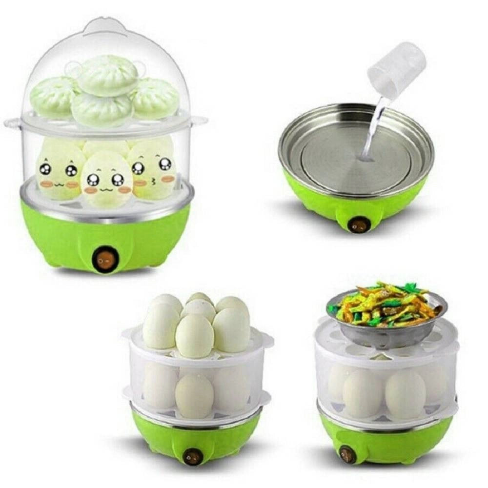 Trade Shop - Cuoci Uova Legumi A Vapore Bollitore Elettrico 350w Cuociuova 7 Uova Tx-9596 -