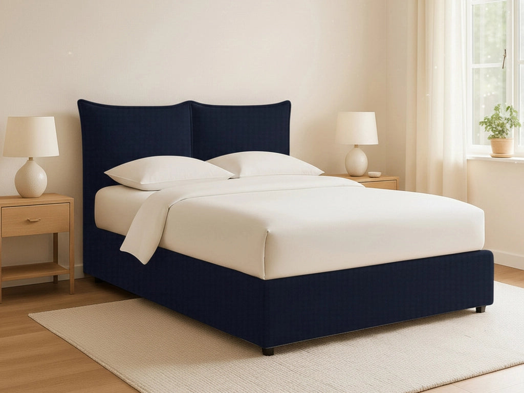 Malton, Letto Piazza e Mezza Sfoderabile Made in Italy, Viola Scuro