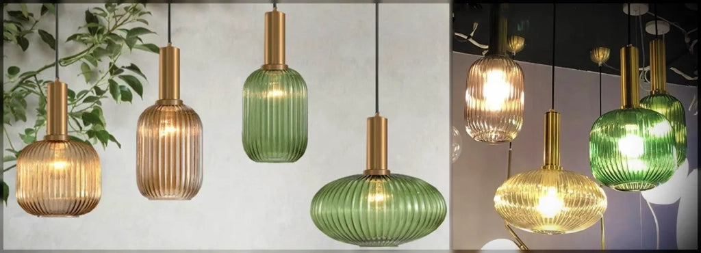 Lampada Da Soffitto Pensile Di Vetro Arancione APP464-1CP