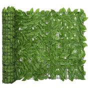 Schermo per balcone schermo per la privacy con foglie 500 x 100 cm verde 02_0010000