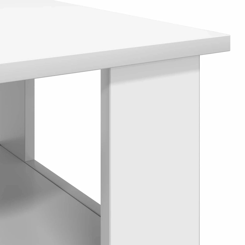 Tavolino da salotto | Tavolino da caff¨¨ | Tavolino da Soggiorno Bianco 90 x 50 x 45 cm Legno multistrato