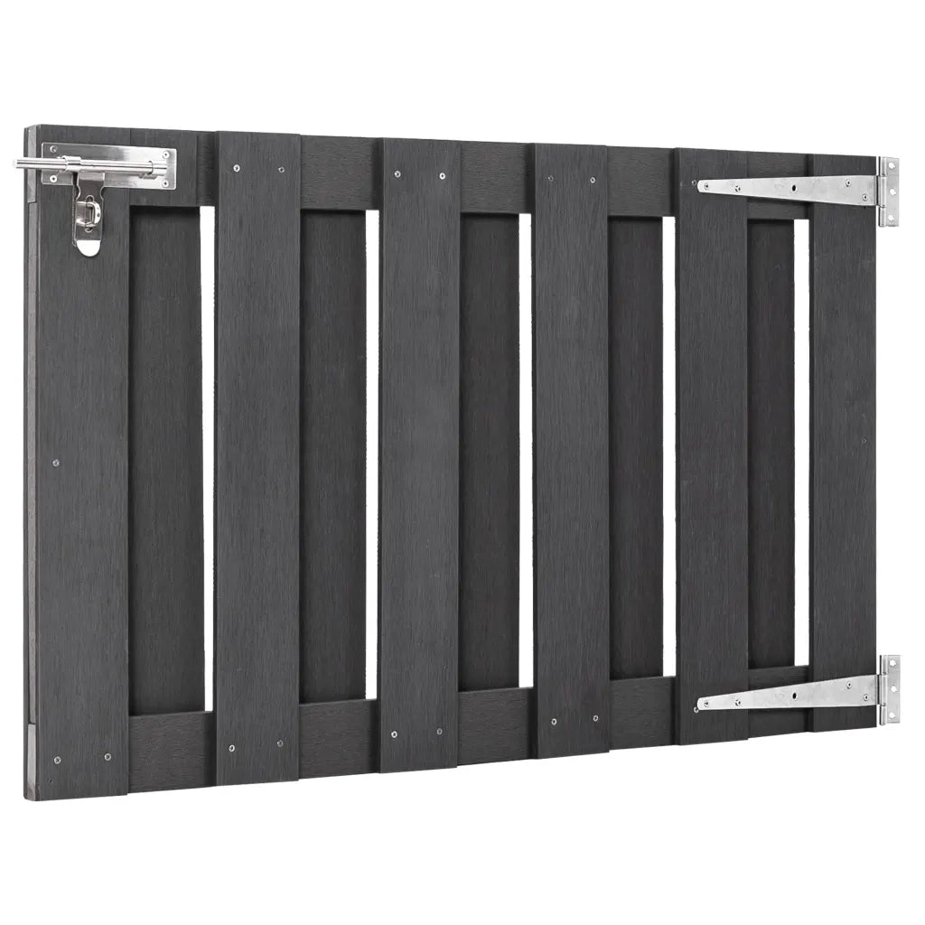 Cancello da Giardino in WPC 100x60 cm Grigio 49081