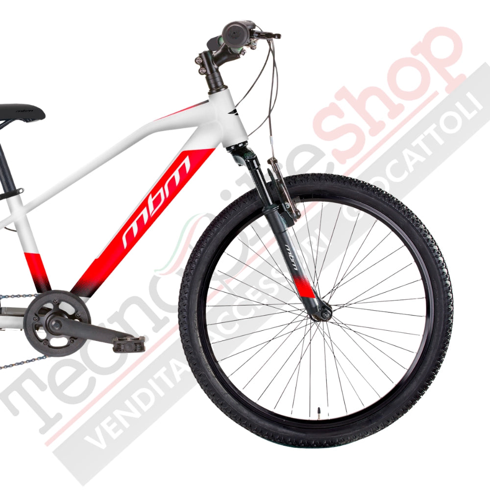 Bicicletta Bambino MTB MBM District 20" 7 Velocità-Bianco