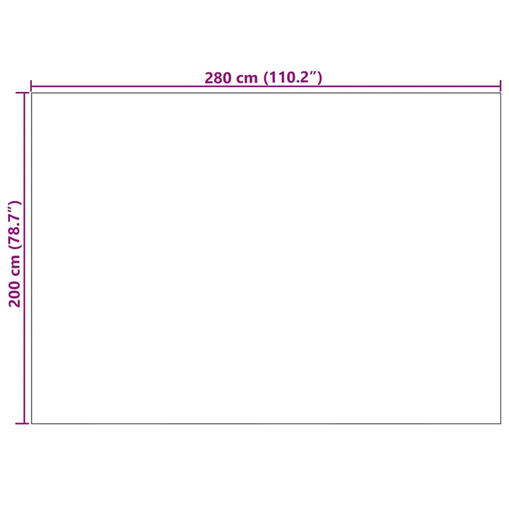 Tappeti per area Rettangolare FARO Crema 280 x 200 cm 42022562
