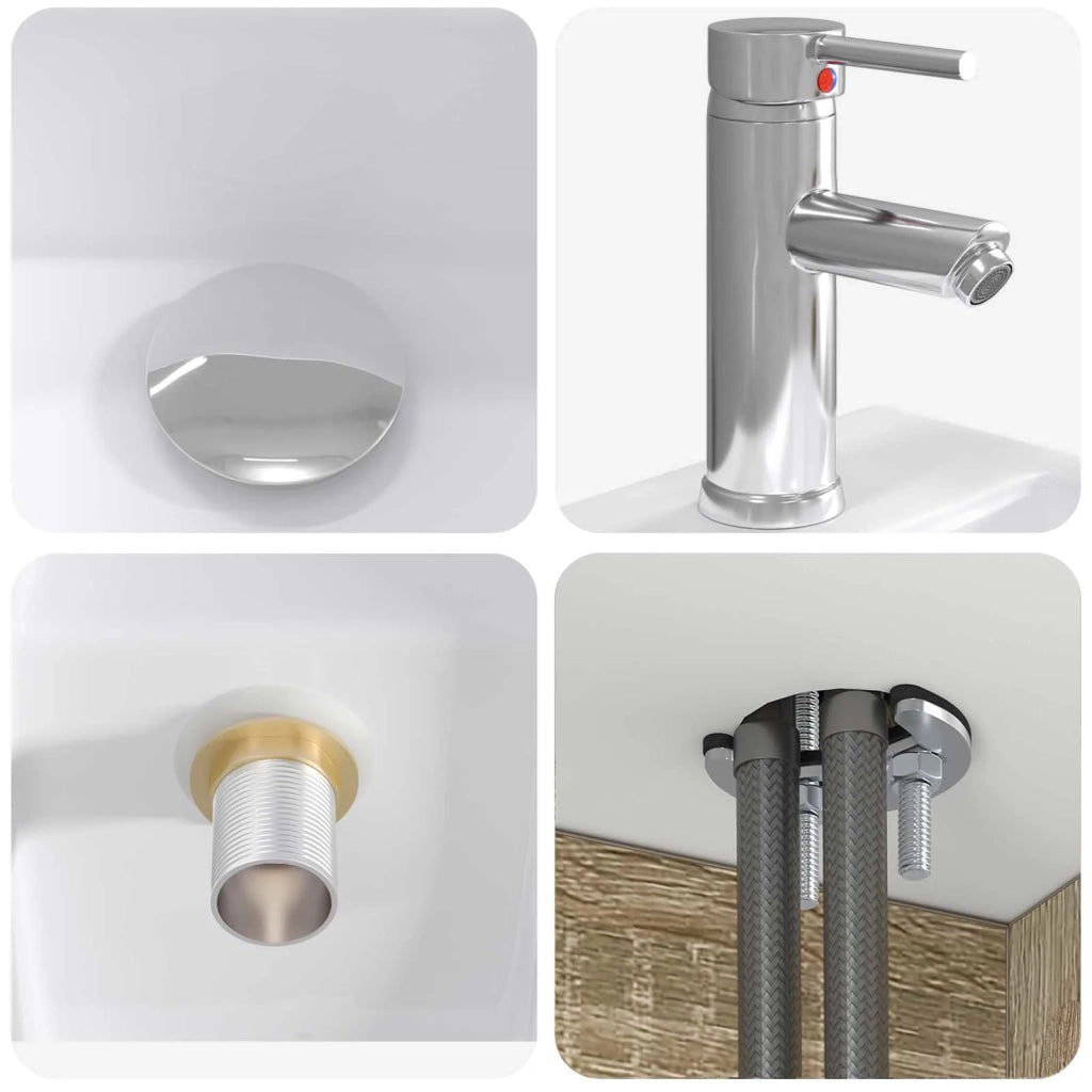 Set di mobili per il bagno 2 pz Rovere Sonoma 3404066