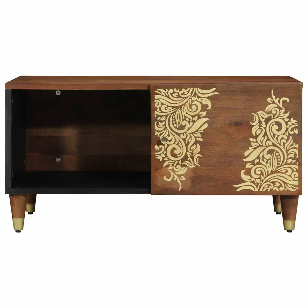 Tavolino da Salotto-Tavolino da soggiorno-Tavolo Marrone miele 80 x 50 x 40 cm 574524