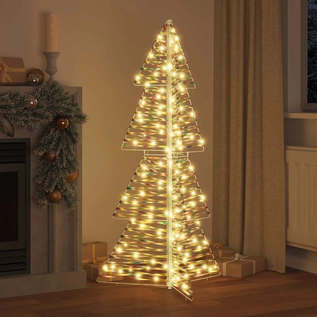 Albero di Natale con 160 LED Bianco caldo 150 cm PET 42019215