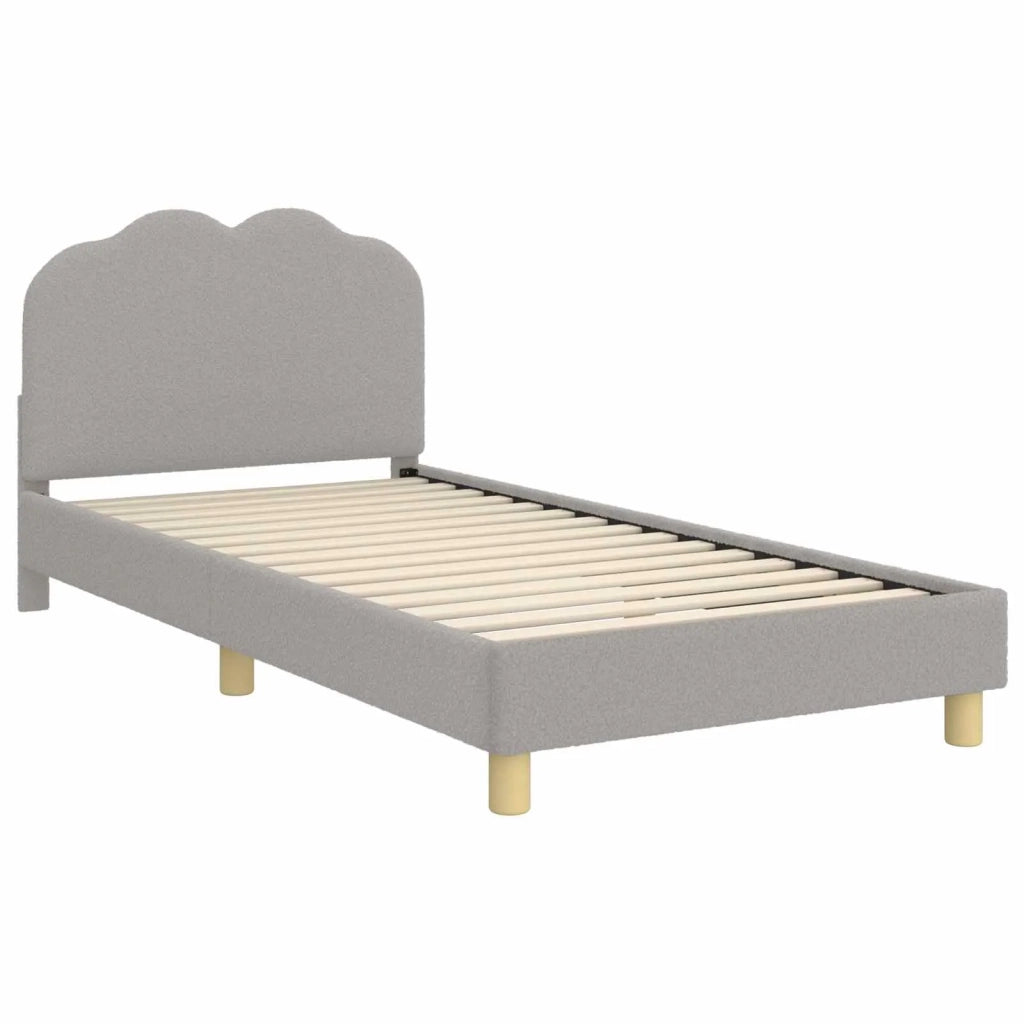 Struttura letto bambini con testata Grigio chiaro 90 x 200 cm 42010978