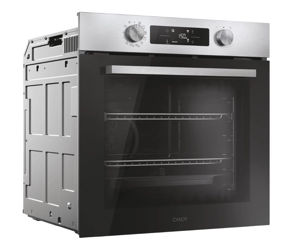 Candy CA6 N5B3EHTX Forno da incasso Elettrico Multifunzione 78 L Classe A++ Easy Steam Wi-Fi hOn 11 Programmi (60x60x60 cm) colore Nero Inox