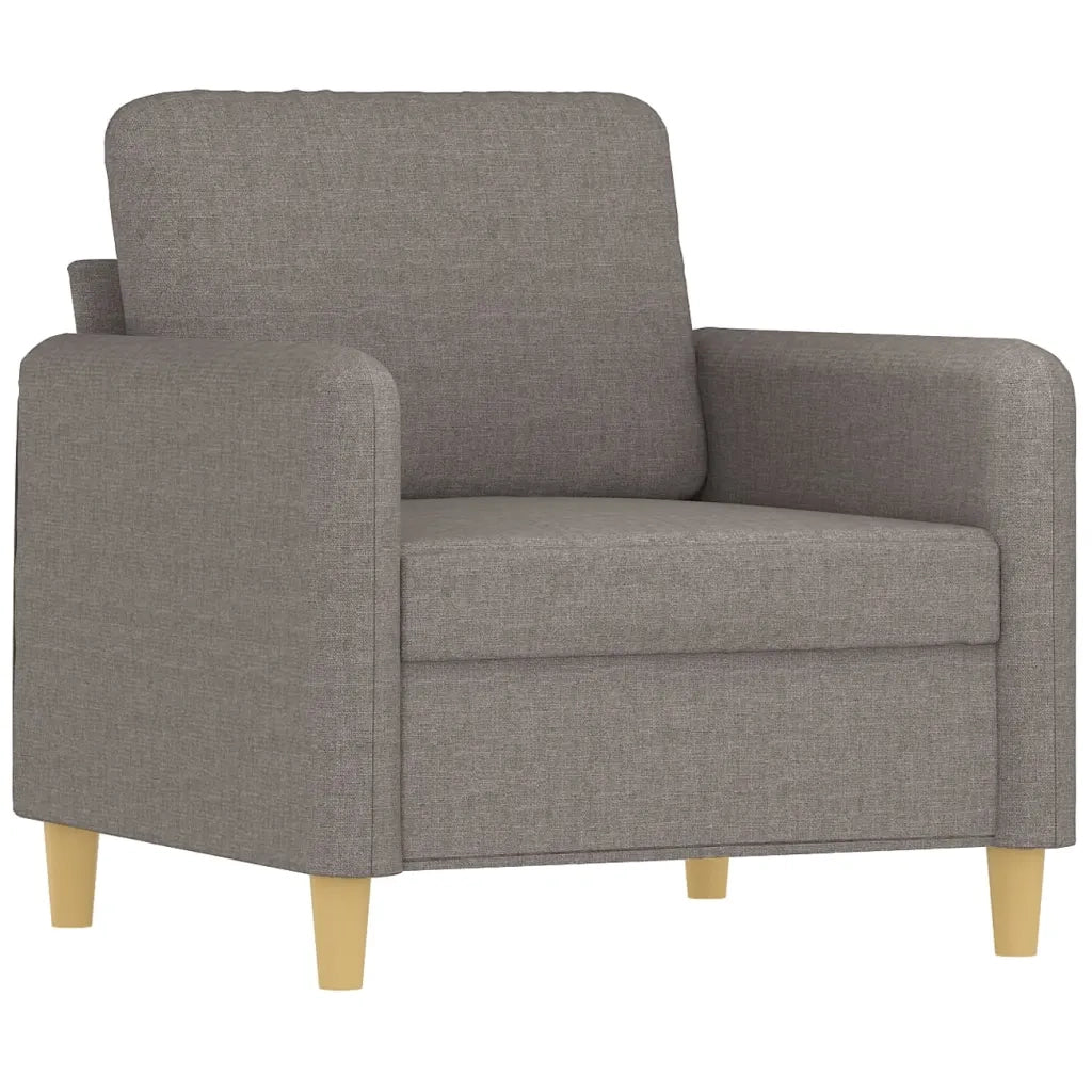 Set di Divani 4 pz con Cuscini Tortora in Tessuto 3202069
