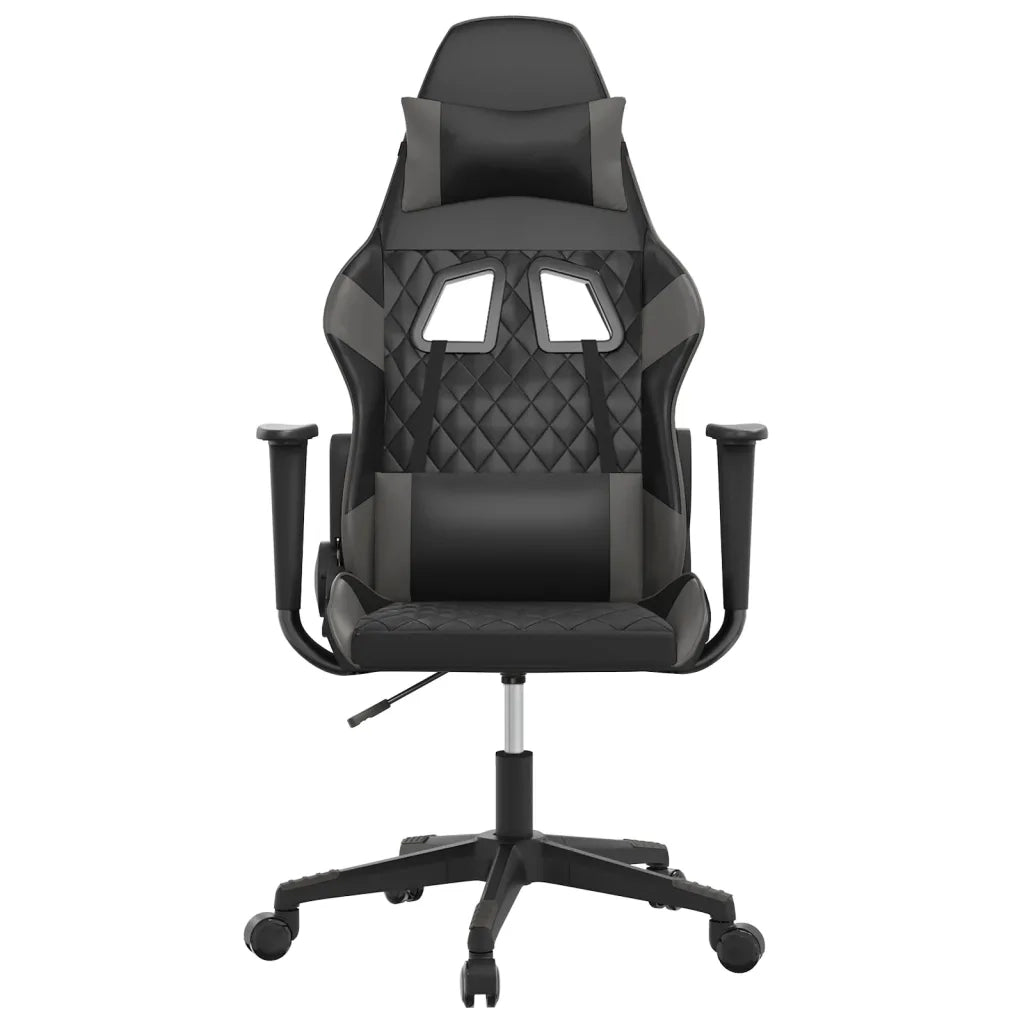 Sedia da Gaming Nera e Grigia in Similpelle 3143757