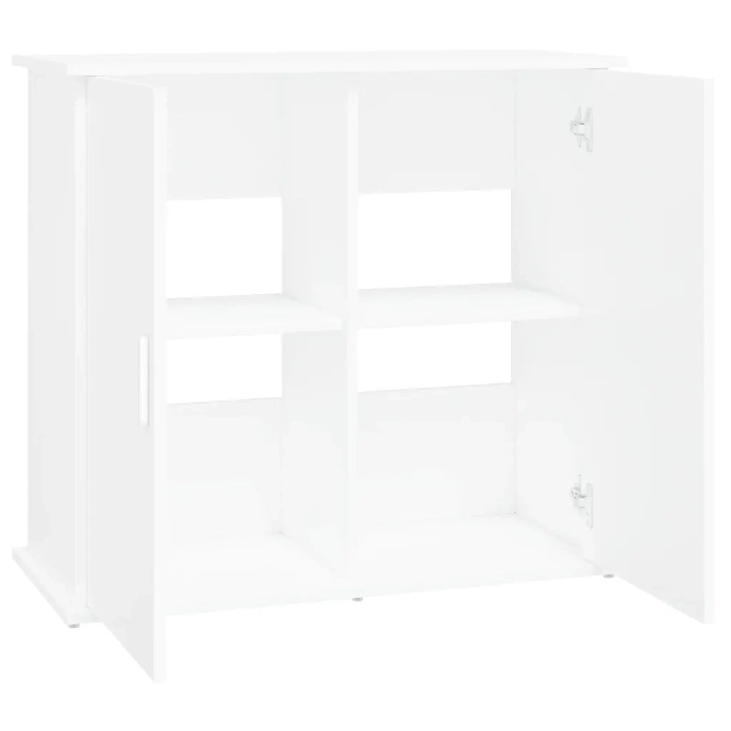 Supporto per Acquario Bianco 81x36x73 cm in Legno Multistrato