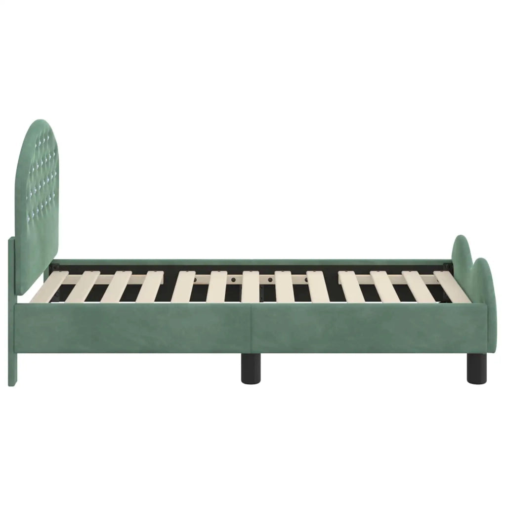 Struttura letto per bambini con testata Verde Mare 70 x 140 cm 42011104