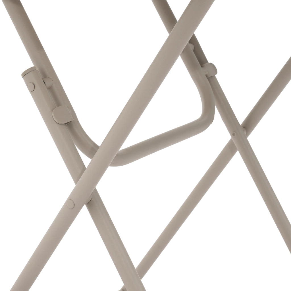 SET BISTRO PIEGHEVOLE 3 PEZZI 60x60x73 cm Acciaio Beige