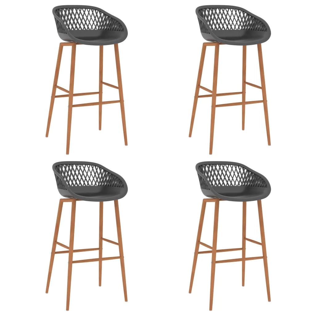 Set da Bar 5 pz Bianco e Grigio 3057436