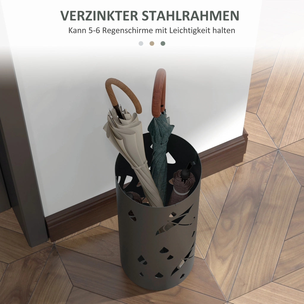 Portaombrelli in metallo ¨C Minimal ¨C grigio 17x41 cm