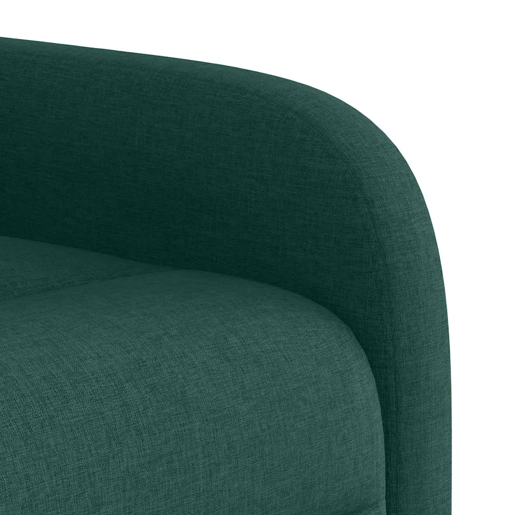 Poltrona Reclinabile in Tessuto Verde Scuro 4015528