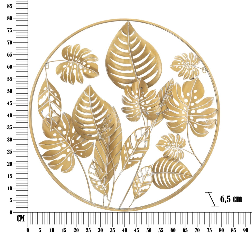 PANNELLO IN FERRO JUNGLE ROUND CM � 80X6.5