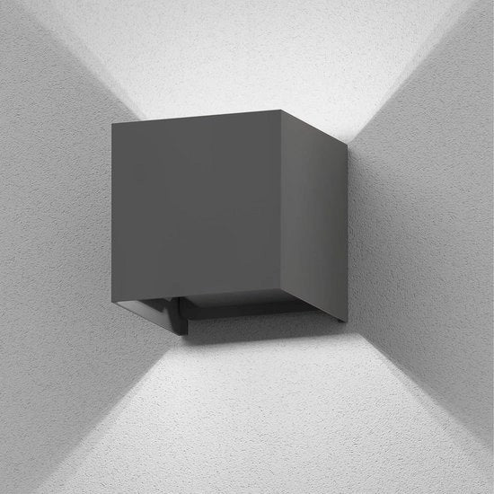 Lanterna da parete per esterno in antracite IP65 per illuminazione esterna per giardino e terrazza