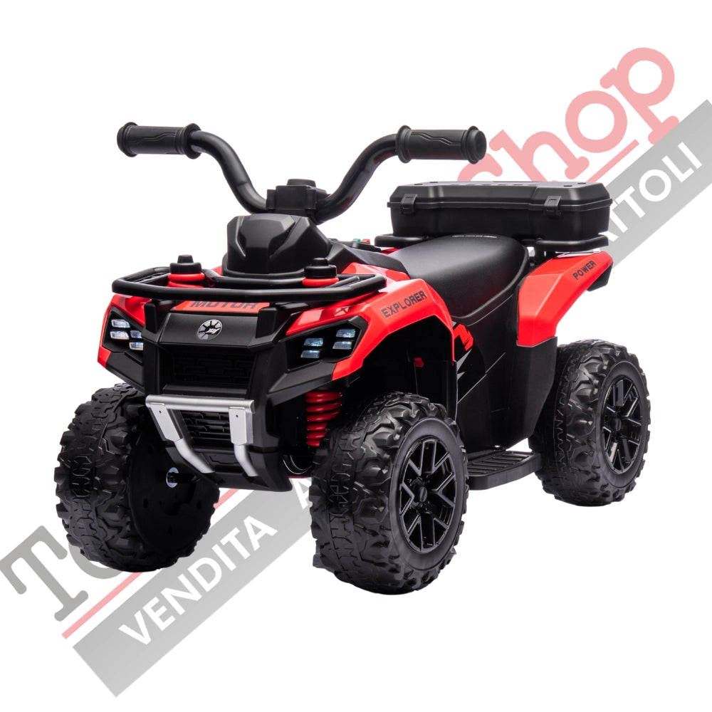 Tecnobike Shop - Quad Elettrico Per Bambini  Mini Quad Safari 6V-Rosso